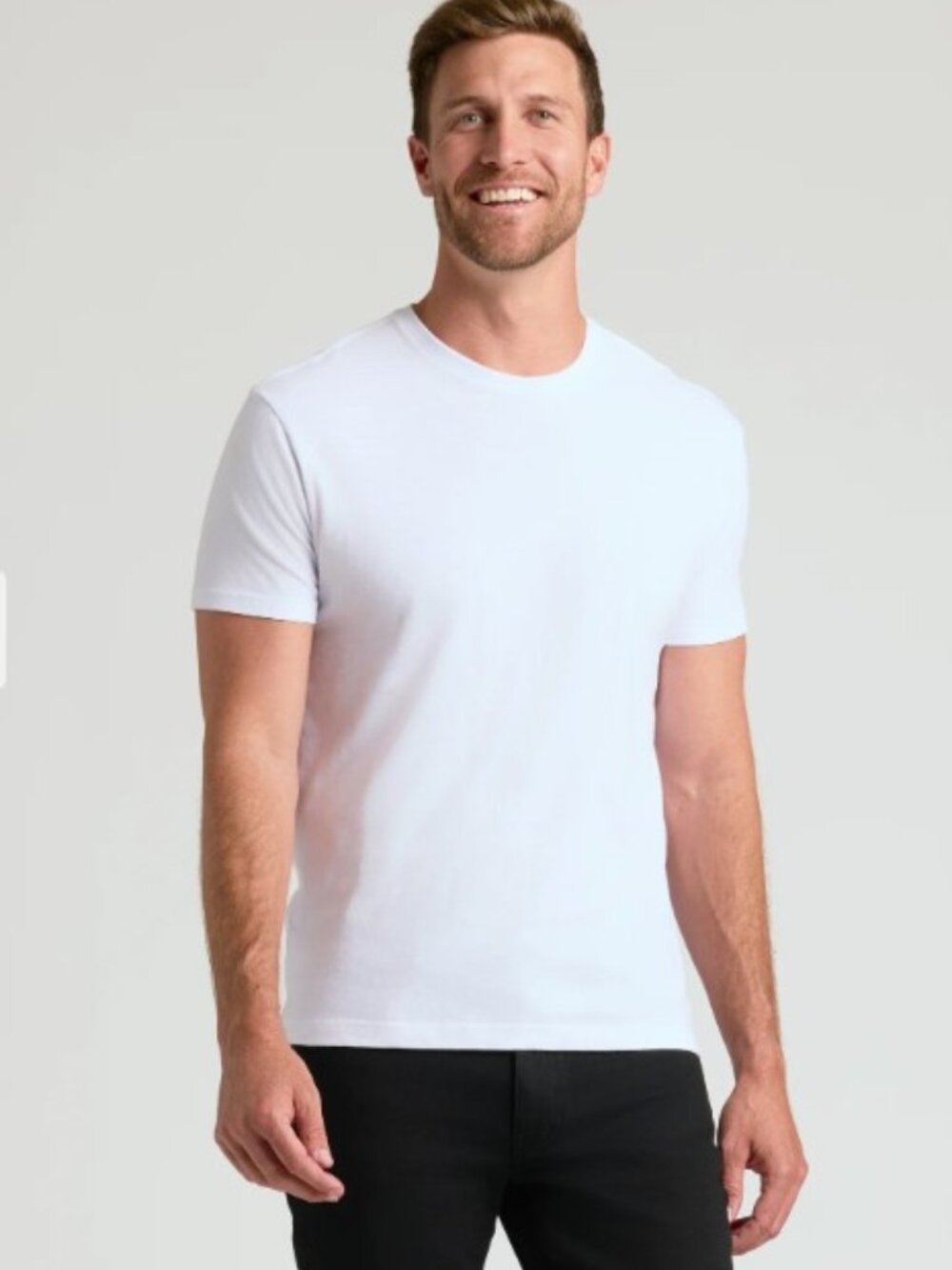 NEVER WORN TRUE CLASSIC MENS CREW NECK TEE. XL WHITE